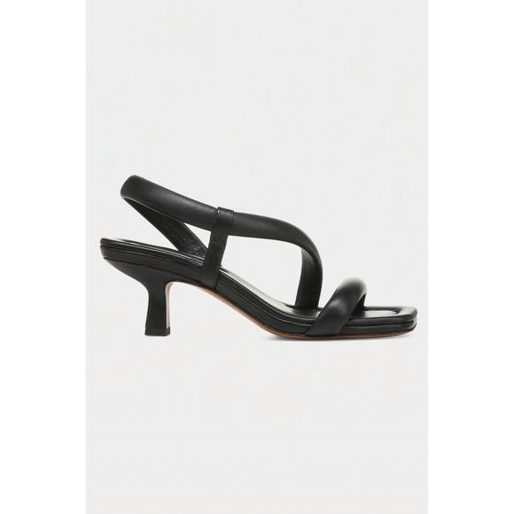 NEW VINCE women's coline leather sandal in black - Picture 1 of 3